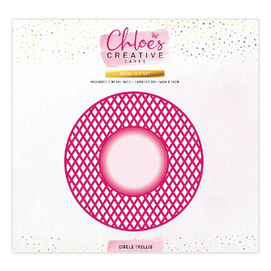 CHLOES CREATIVE CARDS METAL DIE SET - CIRCLE TRELLIS