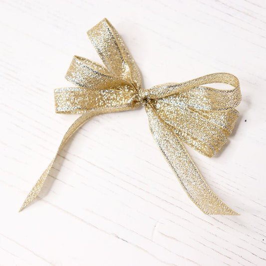 CHLOE'S CREATIVE CARDS LUXE RIBBON GLITTERING GOLD - 2M LENGTH