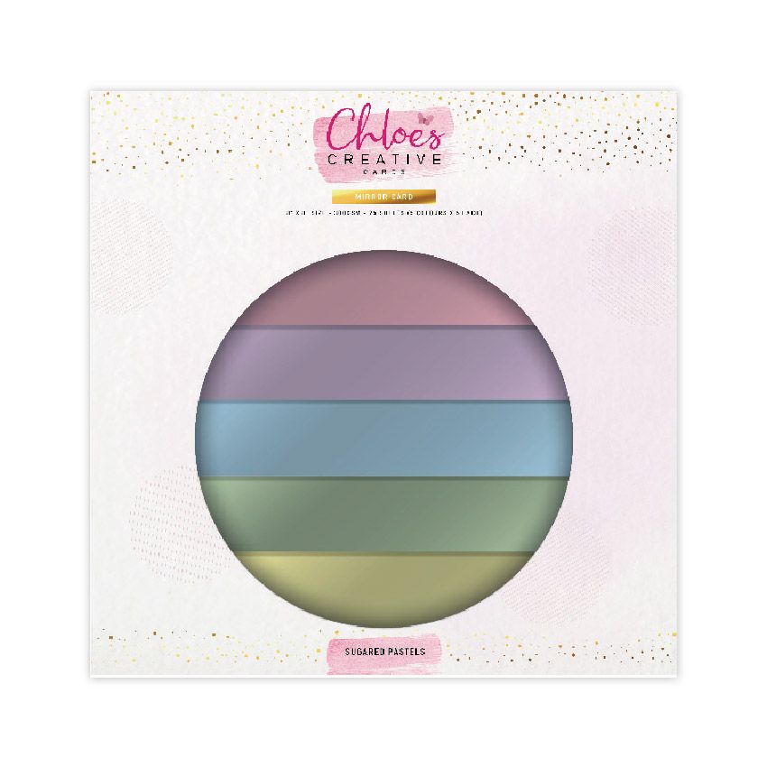 CHLOES CREATIVE CARDS MIRROR CARD PAD (8" X 8") - SUGARED PASTELS