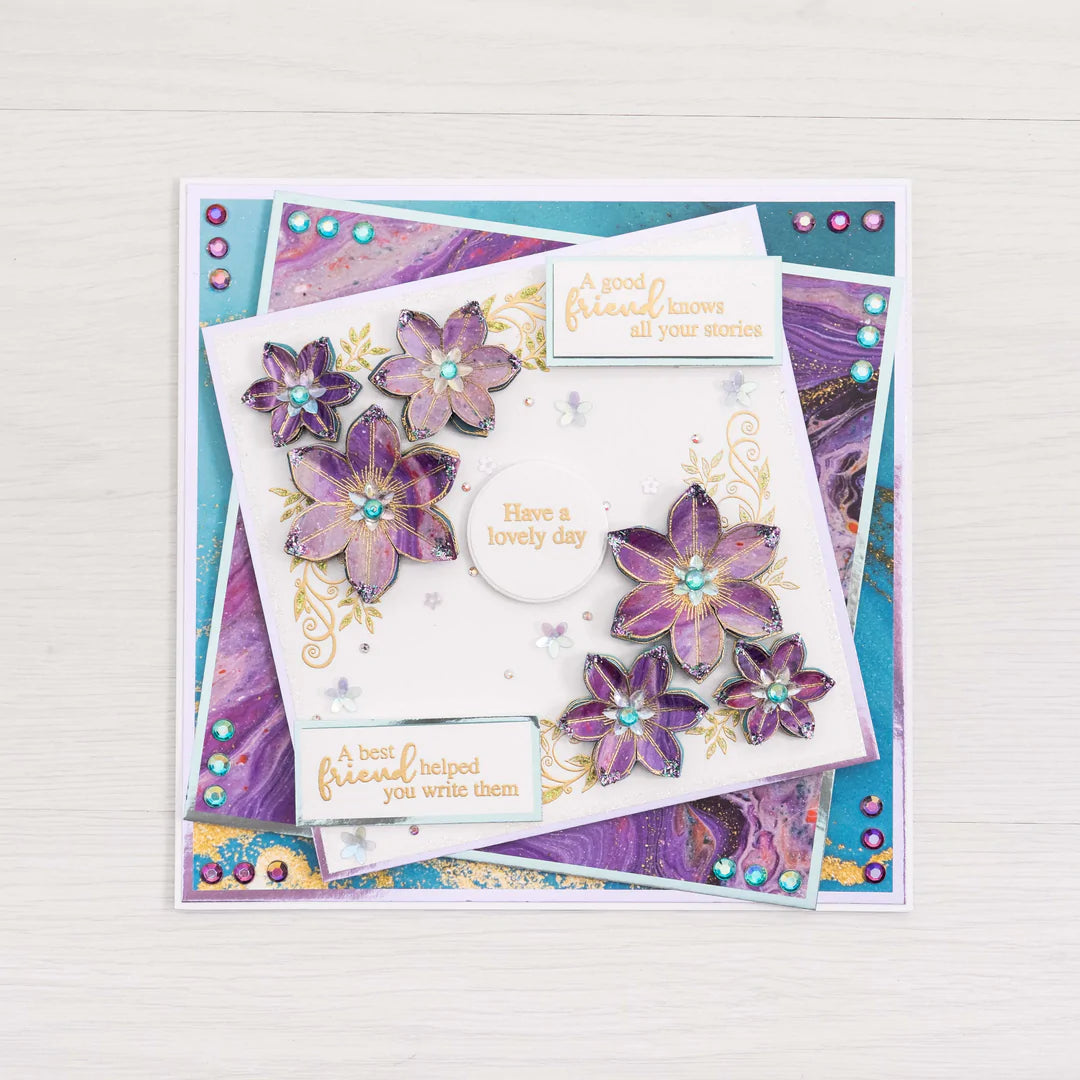 CHLOES CREATIVE CARDS DIE & STAMP SET - SUMMER FOLIAGE CORNER