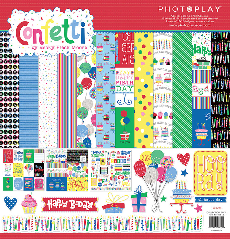 CONFETTI 12" X 12" COLLECTION PACK BY PHOTOPLAY