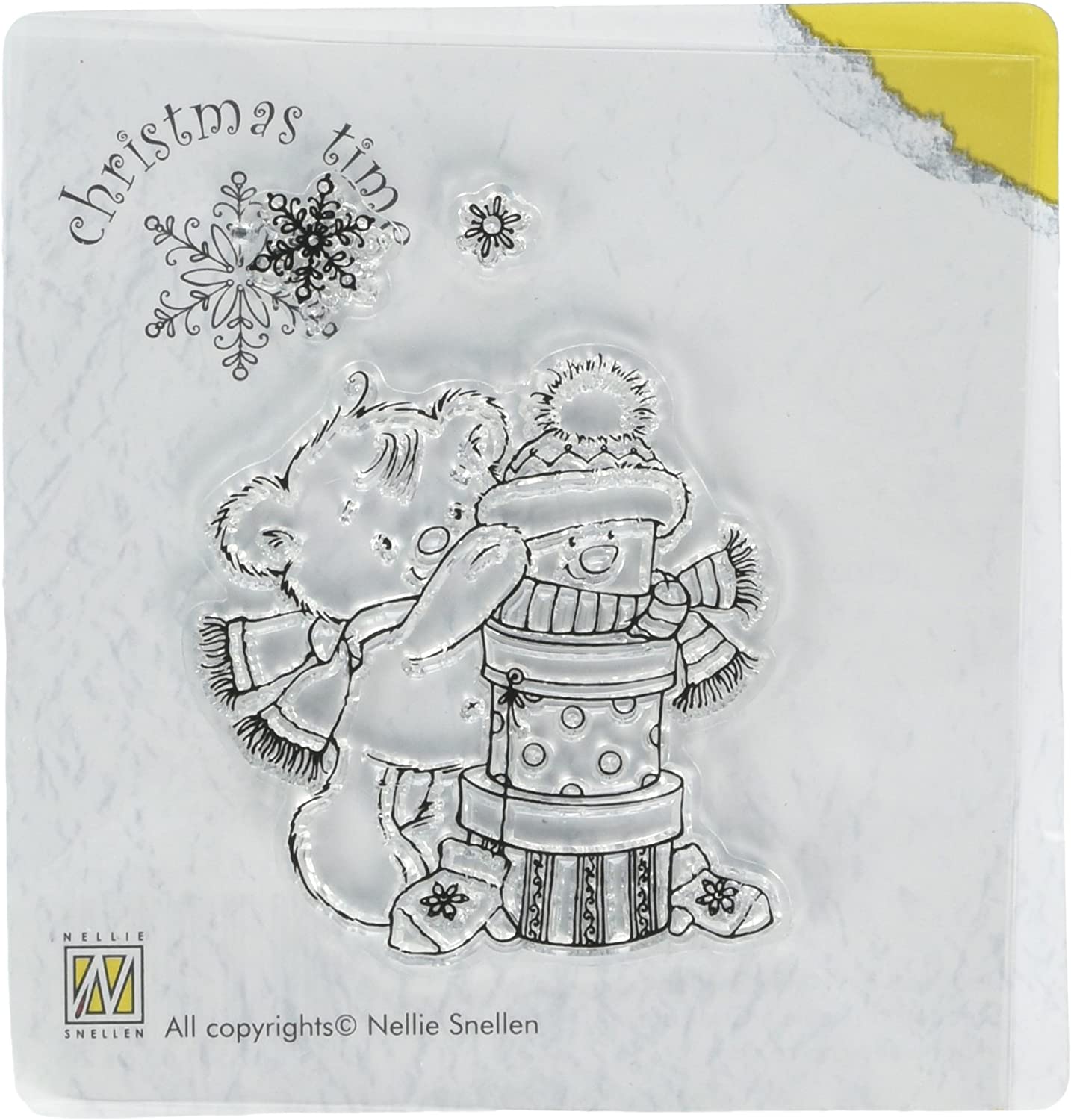 NELLIE'S CHOICE STAMP CT005 - PRESENT BEAR