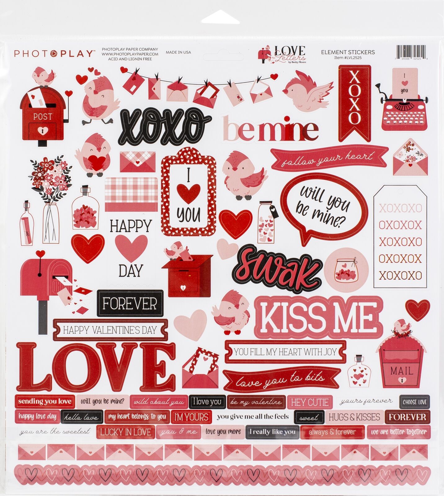 LOVE LETTERS 12" X 12" COLLECTION PACK BY PHOTOPLAY