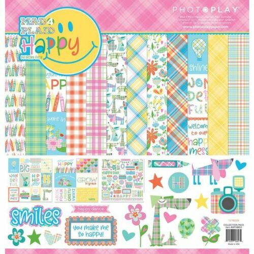 MAD 4 PLAID HAPPY 12" X 12" COLLECTION PACK BY PHOTOPLAY